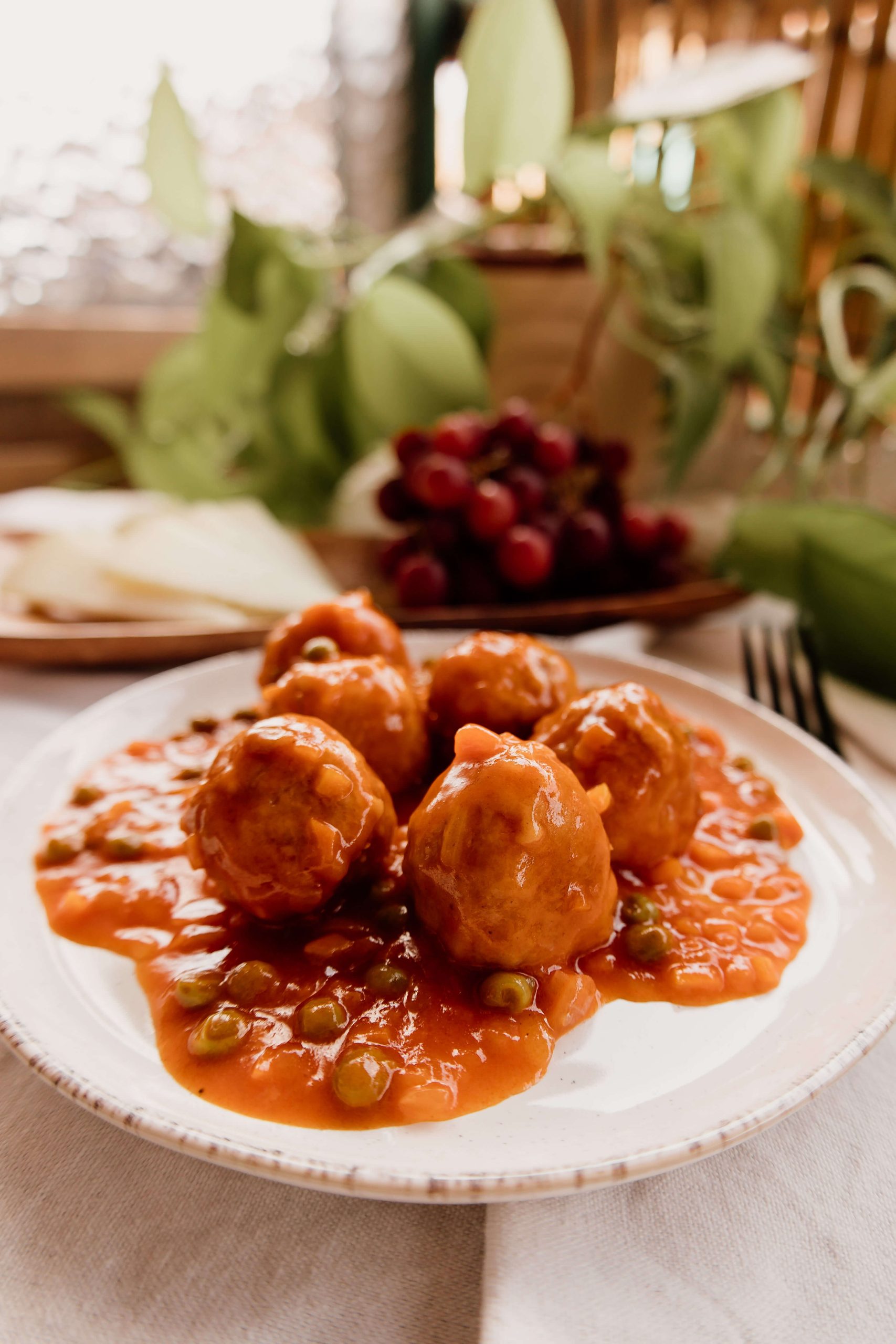 Albóndigas a la jardinera